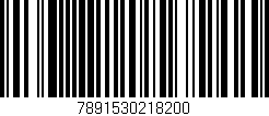 Código de barras (EAN, GTIN, SKU, ISBN): '7891530218200'