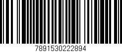 Código de barras (EAN, GTIN, SKU, ISBN): '7891530222894'