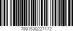 Código de barras (EAN, GTIN, SKU, ISBN): '7891530227172'