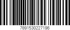 Código de barras (EAN, GTIN, SKU, ISBN): '7891530227196'