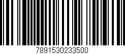 Código de barras (EAN, GTIN, SKU, ISBN): '7891530233500'