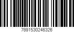 Código de barras (EAN, GTIN, SKU, ISBN): '7891530246326'
