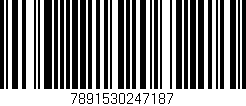 Código de barras (EAN, GTIN, SKU, ISBN): '7891530247187'