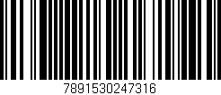Código de barras (EAN, GTIN, SKU, ISBN): '7891530247316'