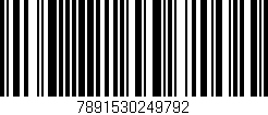 Código de barras (EAN, GTIN, SKU, ISBN): '7891530249792'