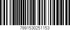 Código de barras (EAN, GTIN, SKU, ISBN): '7891530251153'