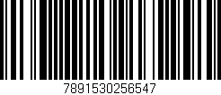 Código de barras (EAN, GTIN, SKU, ISBN): '7891530256547'