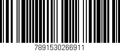 Código de barras (EAN, GTIN, SKU, ISBN): '7891530266911'
