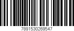 Código de barras (EAN, GTIN, SKU, ISBN): '7891530269547'