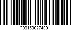 Código de barras (EAN, GTIN, SKU, ISBN): '7891530274091'