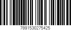 Código de barras (EAN, GTIN, SKU, ISBN): '7891530275425'