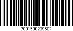 Código de barras (EAN, GTIN, SKU, ISBN): '7891530289507'