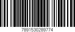 Código de barras (EAN, GTIN, SKU, ISBN): '7891530289774'