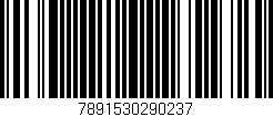 Código de barras (EAN, GTIN, SKU, ISBN): '7891530290237'