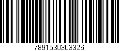 Código de barras (EAN, GTIN, SKU, ISBN): '7891530303326'