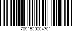 Código de barras (EAN, GTIN, SKU, ISBN): '7891530304781'