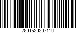 Código de barras (EAN, GTIN, SKU, ISBN): '7891530307119'