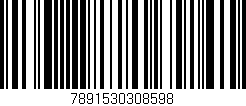 Código de barras (EAN, GTIN, SKU, ISBN): '7891530308598'