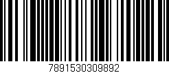 Código de barras (EAN, GTIN, SKU, ISBN): '7891530309892'