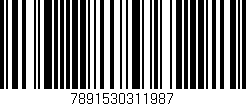 Código de barras (EAN, GTIN, SKU, ISBN): '7891530311987'