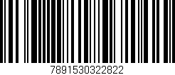 Código de barras (EAN, GTIN, SKU, ISBN): '7891530322822'