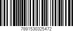 Código de barras (EAN, GTIN, SKU, ISBN): '7891530325472'