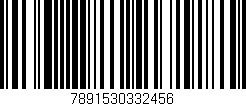 Código de barras (EAN, GTIN, SKU, ISBN): '7891530332456'