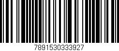 Código de barras (EAN, GTIN, SKU, ISBN): '7891530333927'