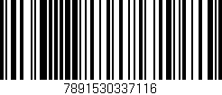 Código de barras (EAN, GTIN, SKU, ISBN): '7891530337116'
