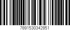 Código de barras (EAN, GTIN, SKU, ISBN): '7891530342851'