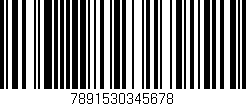 Código de barras (EAN, GTIN, SKU, ISBN): '7891530345678'