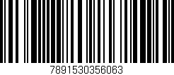 Código de barras (EAN, GTIN, SKU, ISBN): '7891530356063'