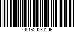 Código de barras (EAN, GTIN, SKU, ISBN): '7891530360206'