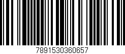 Código de barras (EAN, GTIN, SKU, ISBN): '7891530360657'