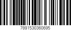 Código de barras (EAN, GTIN, SKU, ISBN): '7891530360695'