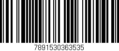 Código de barras (EAN, GTIN, SKU, ISBN): '7891530363535'