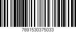 Código de barras (EAN, GTIN, SKU, ISBN): '7891530375033'
