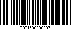 Código de barras (EAN, GTIN, SKU, ISBN): '7891530388897'
