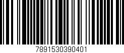 Código de barras (EAN, GTIN, SKU, ISBN): '7891530390401'