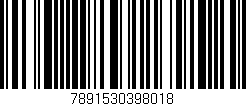 Código de barras (EAN, GTIN, SKU, ISBN): '7891530398018'