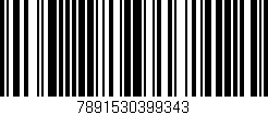 Código de barras (EAN, GTIN, SKU, ISBN): '7891530399343'