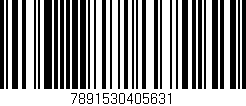 Código de barras (EAN, GTIN, SKU, ISBN): '7891530405631'