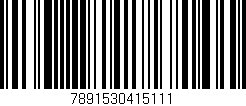 Código de barras (EAN, GTIN, SKU, ISBN): '7891530415111'