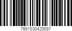 Código de barras (EAN, GTIN, SKU, ISBN): '7891530420597'