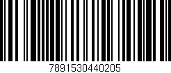 Código de barras (EAN, GTIN, SKU, ISBN): '7891530440205'