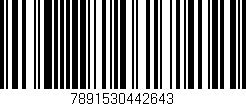 Código de barras (EAN, GTIN, SKU, ISBN): '7891530442643'