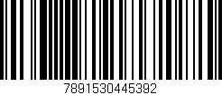 Código de barras (EAN, GTIN, SKU, ISBN): '7891530445392'