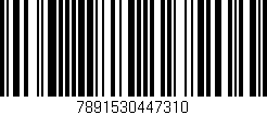 Código de barras (EAN, GTIN, SKU, ISBN): '7891530447310'