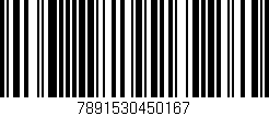 Código de barras (EAN, GTIN, SKU, ISBN): '7891530450167'