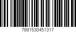Código de barras (EAN, GTIN, SKU, ISBN): '7891530451317'